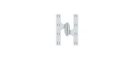 OK6040B Olive Knuckle 6" X 4" Hinge, Solid Brass (each) Polished Chrome. Fixed Price $133.88.