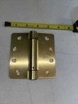 Grainger Approved Square Hinge W/ Holes Satin Brass 1/4" Adj. Fixed Price $11.00.