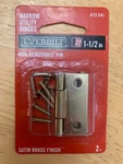 (2-PK) Everbilt Narrow Utility Hinge Non-removable Pin 1-1/2" 613541 Packs. Fixed Price $9.00.