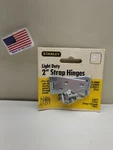 Stanley 2" Strap Hinges 75-2990 Usa. Fixed Price $5.50.