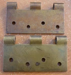 (2) Vintage Stanley Sweetheart 4" Door Hinge Leaf Leaves - 3 Knuckle Side. Fixed Price $8.85.