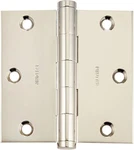Baldwin 3-1/2" Plain Bearing Square Corner Mortise Door Hinge, Bright Nickel. Fixed Price $24.69.