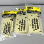 Set Of 3 Stanley 06-0005 Ball Bearing Commercial Door Hinges 4-1/2" Bright Brass. Fixed Price $35.00.