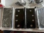 Ea Hager 1749 L1 X Full Mortise Hinge Stk# 033642 Flat Black 1/4"RC. Fixed Price $13.59.