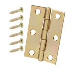 Everbilt 3" Narrow Utility Hinges Satin Brass Finish 2-PACK 613584 Door Hindge. Fixed Price $9.98.