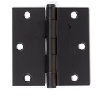 Emtek 91013US19 3.5" X Square Corner Plain Bearing Mortise Hinge - Pair. Fixed Price $11.50.