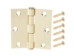 Everbilt 3-1/2 In. Satin Brass Square Corner Door Hinge 237009 (lot Of 5). Fixed Price $16.00.