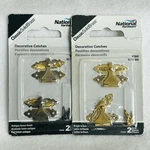 National Hardware Solid Brass Decorative Catches N211-953 V1840 Packs Latche. Fixed Price $10.00.