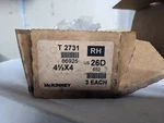 Mckinney 4 1/2 T 2731 #66925 Commercial Door Hinge, Box Of 10. Fixed Price $100.00.