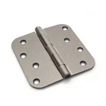 4" Satin Nickel Finish Door Hinges - 3 Pack, 5/8" Round, Removeable Pin. Fixed Price $21.48.