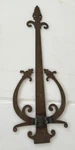 Large Hand Forged Iron Door Plate Wrought Hinges 16" Antique ?. Fixed Price $80.00.