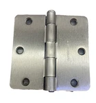Lot Of Gate House Hinges 1/2" X 1/4" Radius #0308892 Satin Nickel Kk. Fixed Price $12.30.