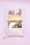(2-PK) Deltana Square Hinge Solid Brass 4" X DSB43-UNL. Fixed Price $40.97.
