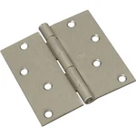 6PC Stanley Hardware 4" Square Corners Satin Nickel Door Hinges S821-256. Fixed Price $28.00.