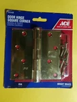 Ace 4IN. Door Hinge Square Corner 5151436 Nip. Fixed Price $9.99.