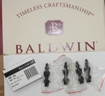 Baldwin Brass Tip Hinge Finials Orb Bronze Finish 1091-102 Set Of Four New!. Fixed Price $14.99.