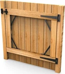 Fence Gate Frame With 8 Inch Hinges Kit, Black. Fixed Price $34.24.