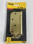 Stanley 4" Door Hinge Satin Brass Finish 69-0395 5/8" Radius. Fixed Price $11.49.