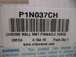 Mixed Lot! Qty = 33: Crl Hinges& Clamps P1N037CH UC79CH UC79BN V1E180CH P1N045BN. Fixed Price $1221.49.