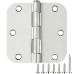 42 Pack Brushed Nickel Door Hinges 3.5"X3.5" 5/8" Radius Heavy Duty Steel. Fixed Price $62.32.