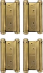 4PCS 2 Pairs 5" Double Action Spring Hinge Brass Stainless Cafe Saloon Door S.... Fixed Price $21.00.