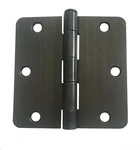 Qty 30 Dark Oil Rubbed Bronze Interior Door Hinge 3.5" With 1/4" Corner Radius. Fixed Price $34.99.
