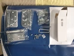 Tell X 4.5", Satin Stainless Steel Finish, 32D Spring Hinge. Fixed Price $30.00.