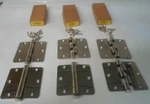 Vintage Bright Nickel Round Corner Butts W/ Screws - Lot Of 6 Lawrence Bros.. Fixed Price $16.50.
