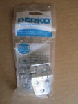 Perko 1214 DP1 Pair Chrome Plated Zinc Alloy Offset Shortside Hinge 2-1/4". Fixed Price $8.99.