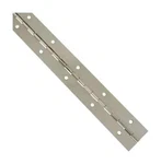 (5) Qty. National Hardware N265-389 Nickel Finish Continuous Hinges 12" X 1-1/2". Fixed Price $14.99.