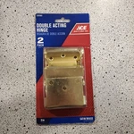 Ace Hardware Double Acting Hinge Self Closing 3 Satin Brass Finish 2 Pack New. Fixed Price $17.00.
