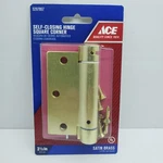 Ace Self Closing Hinge Sq. Corner 3-1/2" Satin Brass #5297957 Fire Door Approved. Fixed Price $18.75.
