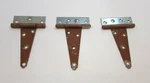 Three Vintage 1970'S National Steel Shed Door Gate Trunk Toolbox 4X6 Hinges. Fixed Price $30.00.