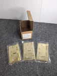 Cal-royal Products 4"X4" (1/2"R) Brass Template Butt Hinge 3 Piece. Fixed Price $19.95.