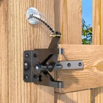 Jzvxx Gate Latch With Spring Cable Pull For Fence - Carbon Steel Black. Fixed Price $18.84.