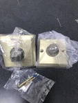 Baldwin Traditional Non-turning Dummy Door Knob Set With Square Rose Satin Bra. Fixed Price $82.99.