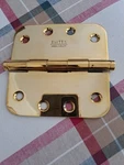 Lot Of Emtek 961343NL Solid Brass Door Bearing Hinges 4"*4" X 2MM-5/8"RD. Fixed Price $49.99.