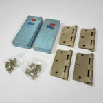 National X 3.5" Dull Brass Steel Door Hinges Lot Of 4 512RD Round Corner Nos. Fixed Price $15.99.