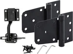 Home Master Hardware Self-closing Gate Kit Black 3.5 Spring Hinge+latch. Fixed Price $29.10.