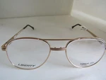 Nos Liberty EZ-100 Eyeglass Stainless Gold 48 17 Spring Hinge Frame Only Usa. Fixed Price $8.95.