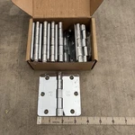 Hager Door Hinges Residential 3X3.5IN Heavy-duty Stainless Steel Lot 12. Fixed Price $37.95.
