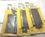 (3) New Stanley 3.5" Utility Door Hinge 69-0284. Fixed Price $18.00.