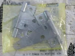 2PK Zinc W/screws Stanley T-hinges 14-2460 Steel. Fixed Price $5.00.