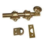 Qcaa Solid Dutch Door Bolt, 4", Polished Brass, Made In Taiwan. Fixed Price $33.97.