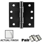 X EMTEK-4" Square Steel Heavy Duty Ball Bearing Hinge-polished Chrome (pair). Fixed Price $15.58.