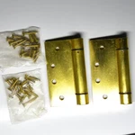 2PCS Nos Stanley 4 Commercial Grade Brass Spring Hinges Self-closing. Fixed Price $20.00.