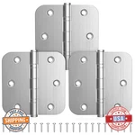 Kolet Ball Bearing Door Hinges 3.5" Stainless Steel Brushed Nickel 3-PACK Heavy. Fixed Price $37.11.