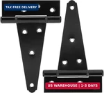 Hillmaster 6 Inch T-strap Heavy Duty Shed Door Hinges Gate Black. Fixed Price $18.98.