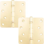 Ball Bearing Hinge, Inches, 1/4" Radius Corner, 2-PACK, Polished Brass By Ston. Fixed Price $24.99.