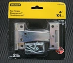 2- Stanley 4" 101MM Gate Hinges Galvanized Steel With Screws 75-4420 / CD904. Fixed Price $15.99.